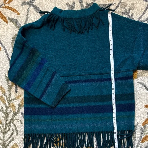 Lapp Lander lap lander lapplander made in Norway 100% wool fringe vintage sweate - Picture 9 of 11